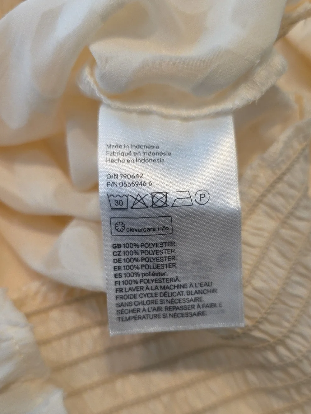 H&M Cream Sheer High Neck Victorian Ruffled Boho Mesh Blouse Top Size 4 Coquette